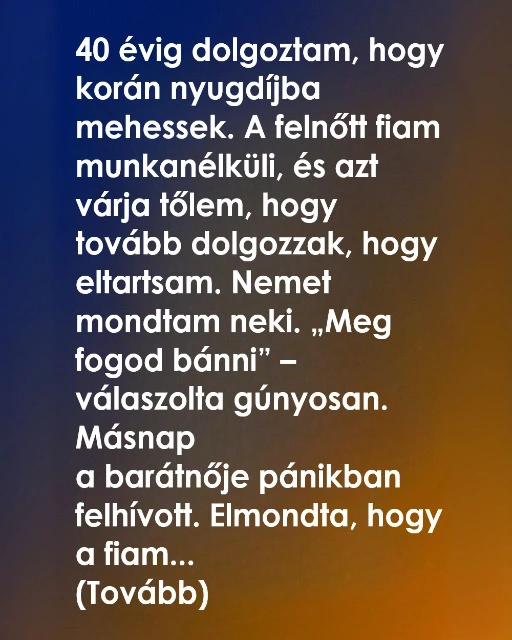 Hogyan tanitottam meg a fiamat